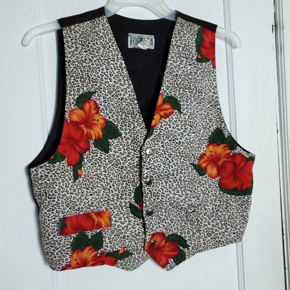 Forenza Other - Forenza Vintage Unisex Vest Leopard print
